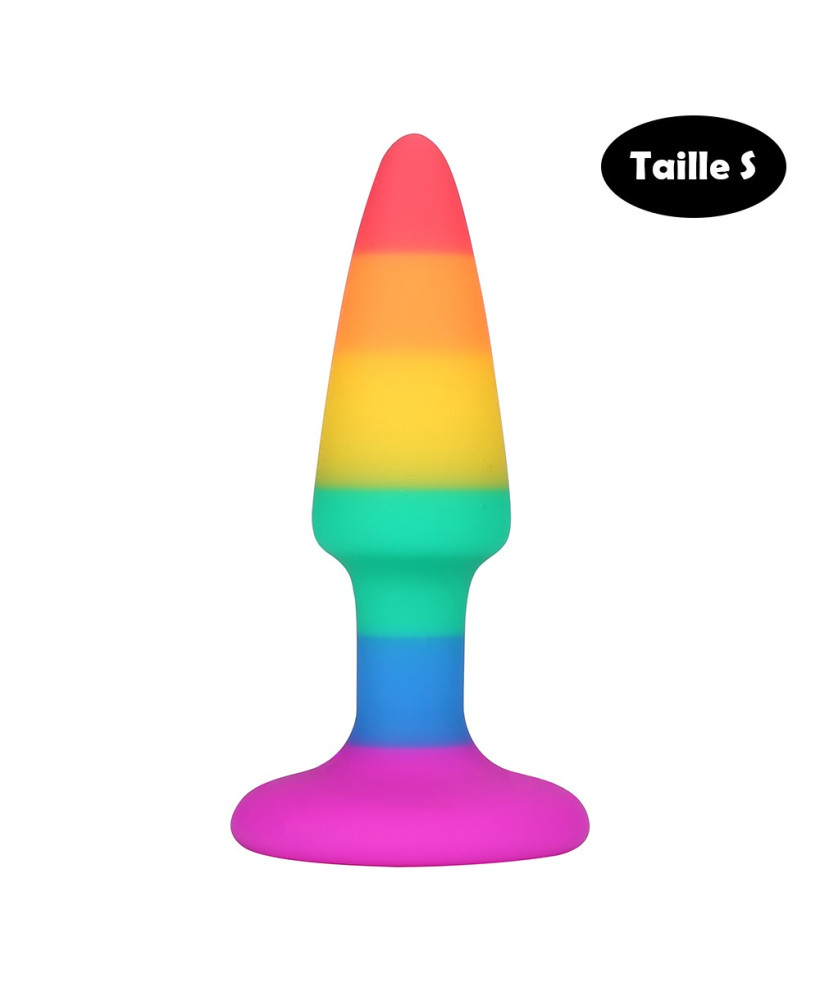 Plug anal multicouleur taille S 